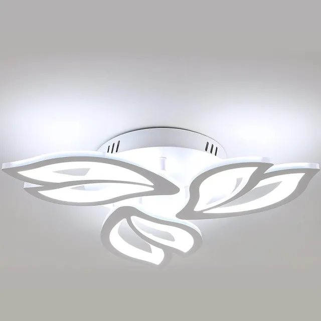Goeco Plafondlampen - 38W - moderne - LED - koel wit - 6500K - kroonluchters - 50CM