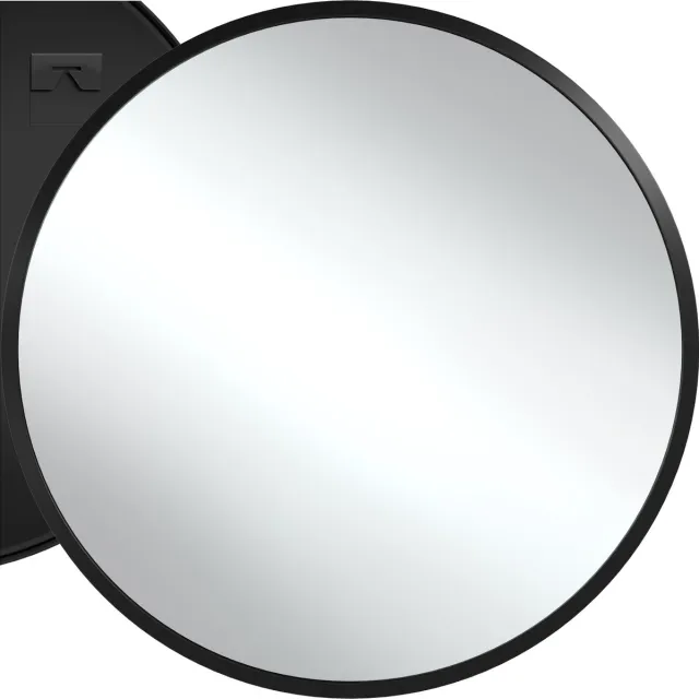 Tectake Wandspiegel rond Fiona - Badkamerspiegel - Spiegel rond met stevig aluminium frame - Spiegel voor de badkamer, woonkamer of slaapkamer - Diameter van 80 cm