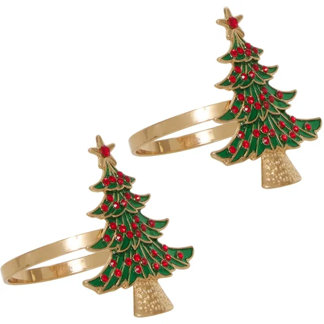 Fééric Lights and Christmas Servetring - Set van 4 stuks - Kerstdecoratie - Multi