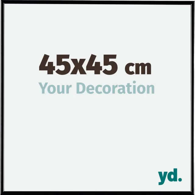 yd. Your Decoration - Fotolijst 45x45 cm - Kunststof - Zwart Hoogglans - Evry