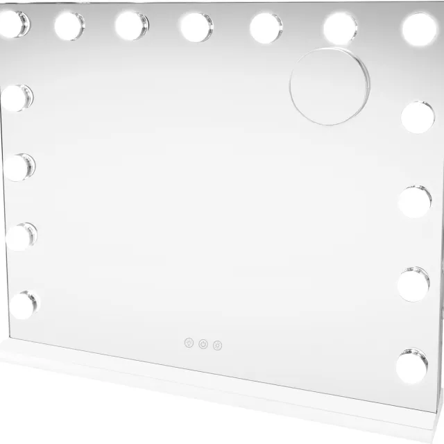 MonsterShop LED bluetooth spiegel - wit - 58 x 46 cm - dimbaar