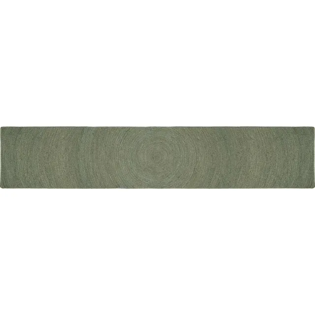 vidaXL Gebied Tapijt Olijfgroen 60 x 400 cm Jute