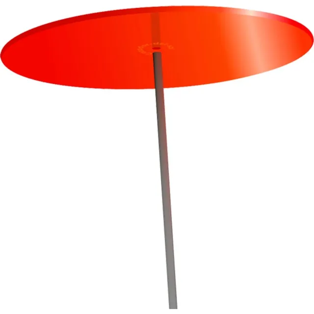 Zonnevangers Cazador Del Sol - tuin decoratie voor buiten - Rood Ø200mm x 175cm Set1