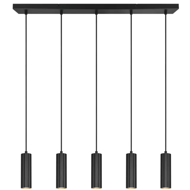 Trio SOKA - Hanglamp - Zwart mat - excl. 5x GU10 4,5 W