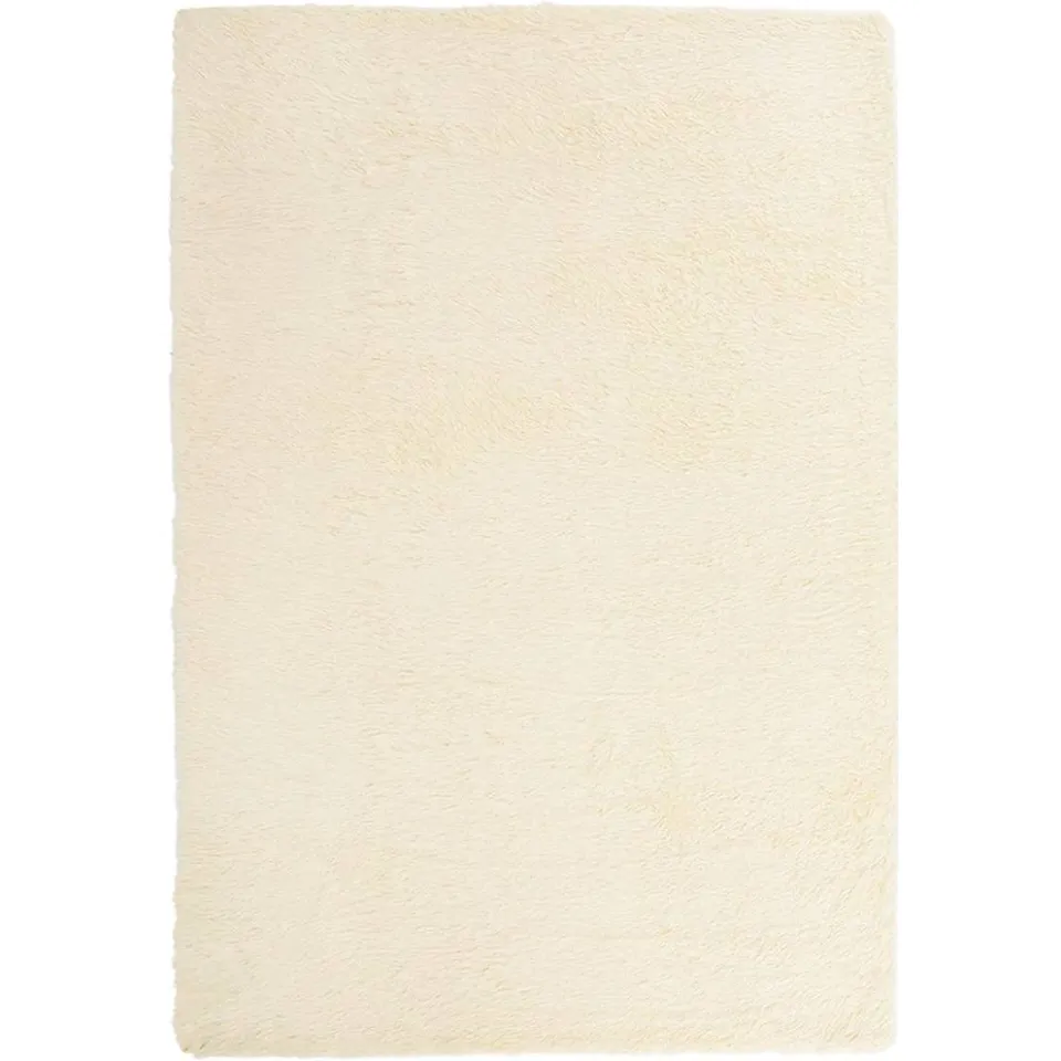 vidaXL Hoogpolig vloerkleed NAVARRA 200x290 cm polyester crèmekleurig