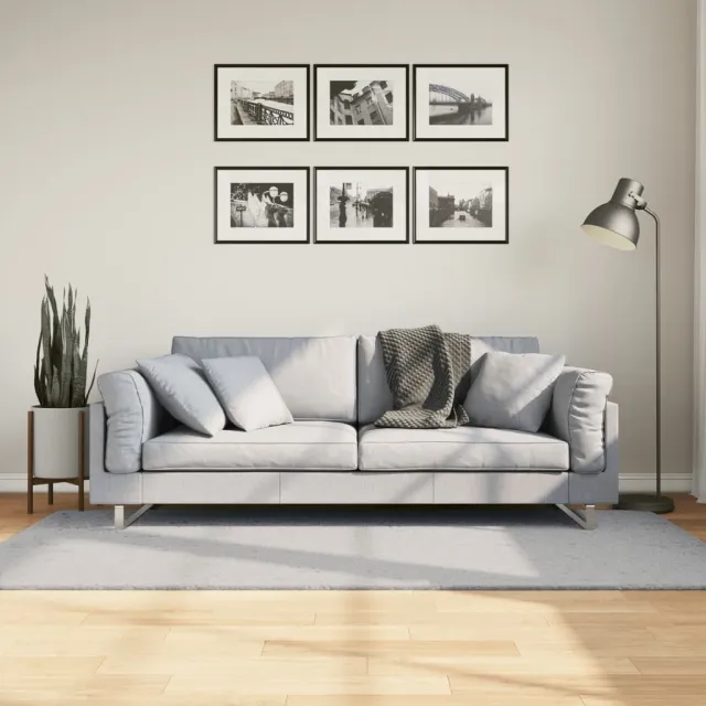 vidaXL Vloerkleed HUARTE laagpolig zacht wasbaar 100x200 cm grijs, foto 2
