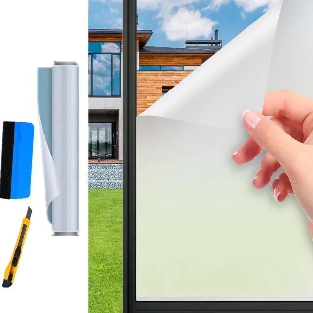 Solacis Privacy Folie Raam - Raamfolie - Folie Raam - Zichtwerend - Anti Inkijk Raamfolie - Must have voor uw privacy! natuurlijk - mat