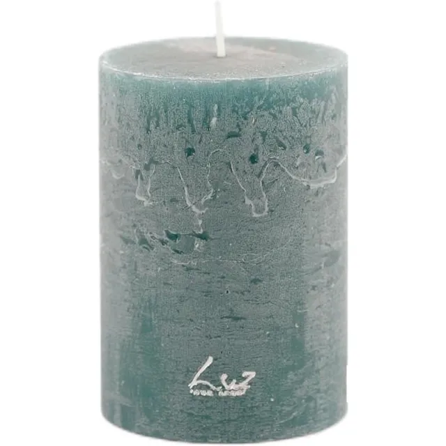 Rasteli Luz Your Senses Stomp Kaars Groen-Atlantic Deep D 7 cm H 10 cm Voordeelaanbod Per 2 Stuks