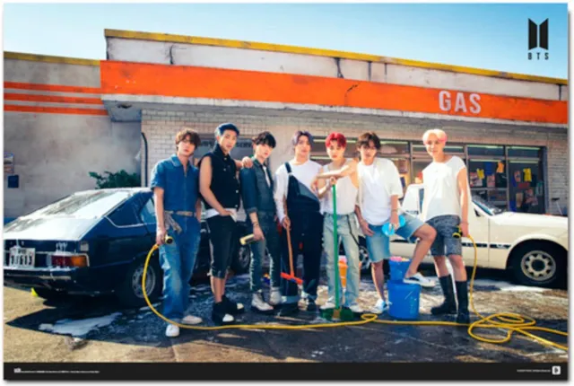 k-pop BTS Gas Station - Maxi Poster - 96,5 x 61 cm Multi color