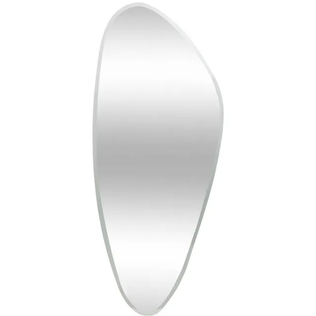 Atmosphera Créateur d'intérieur® Organische wandspiegel met afgeschuinde randen, 142 cm, AIDAN Argent