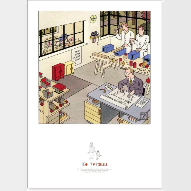 Griffioen Grafiek productie De Stijl - Joost Swarte - Kunstposter Ko Verzuu Full Colour