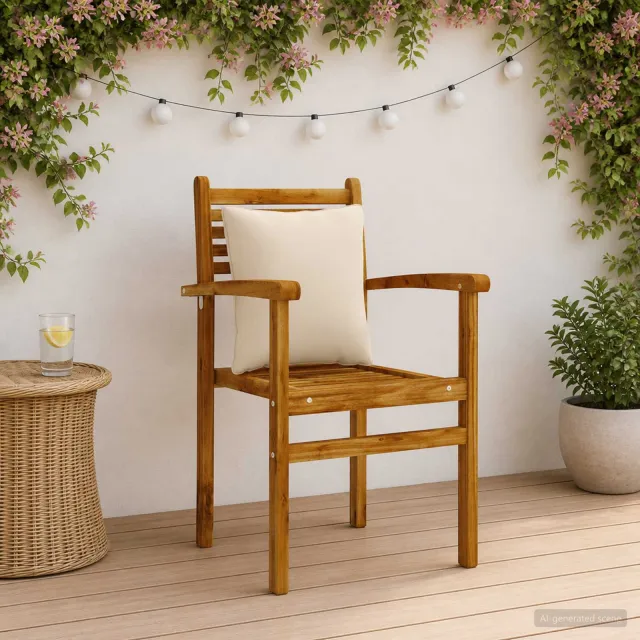 vidaXL Rugkussen PUTTEN 4 st 100% Polyester Crèmekleurig