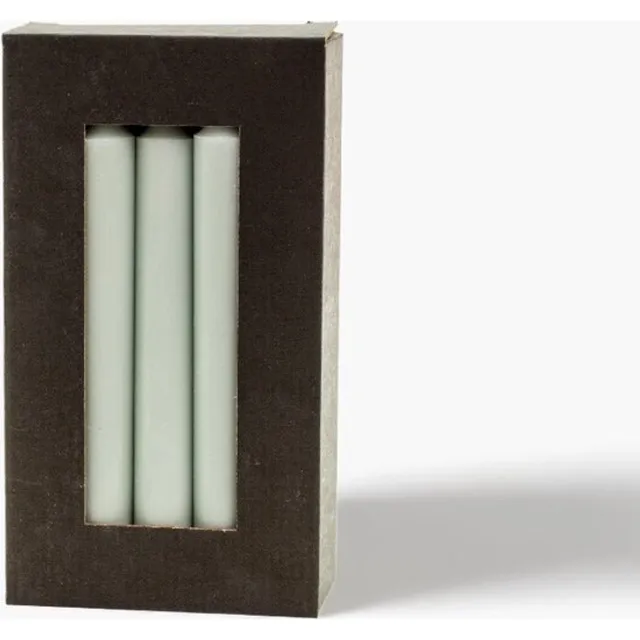 Rustik Lys eco-friendly dinerkaarsen dusty green - Kaarsen - Stearine - Ø 2,2 centimeter x 19 centimeter Groen