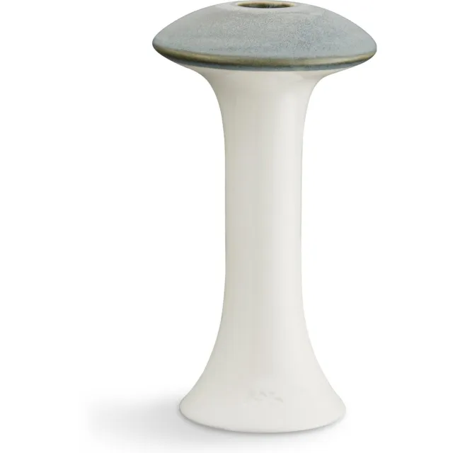 Kahler Design Ahlmann Kandelaar - 16 cm - Donker Groen/Wit