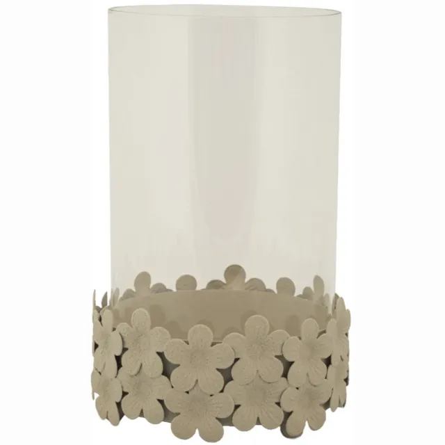 Mauro Ferretti Kandelaar Dune C/vetro Ø 14×21 cm Crème