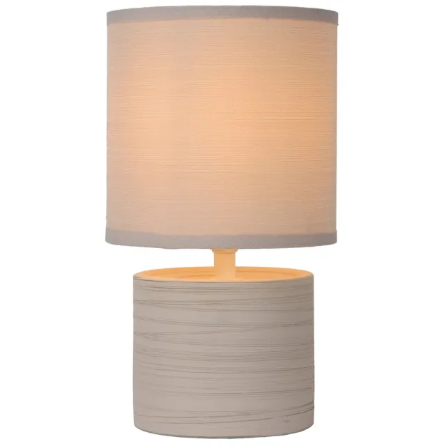 Lucide GREASBY - Tafellamp - Ø 14 cm - 1xE14 - Beige