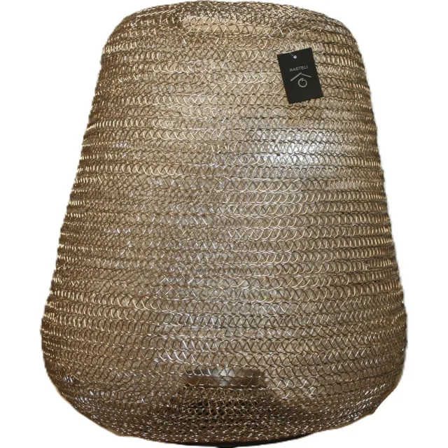 Rasteli Windlicht - metaal - zilver - D45 x H51 cm