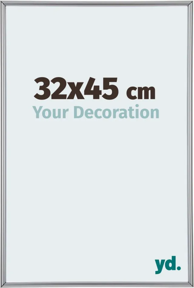yd. Your Decoration - Fotolijst 32x45 cm - Kunststof - Zilver Hoogglans - Annecy