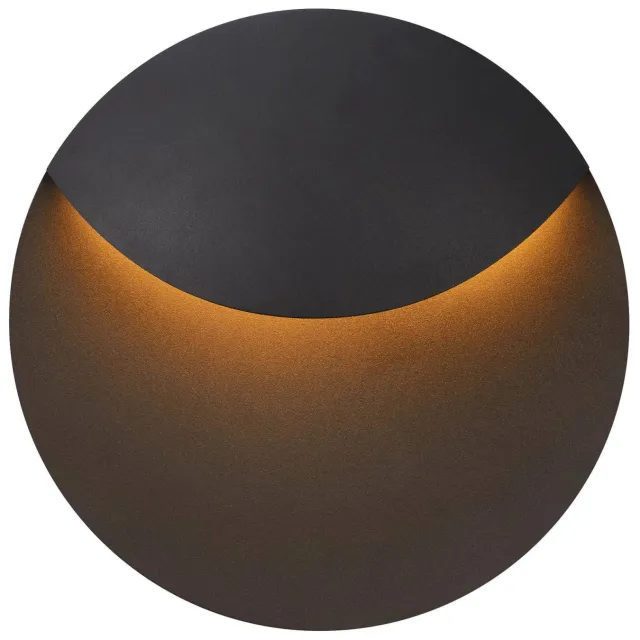 Nordlux wandlamp buiten Valopin - rond - antraciet Zwart