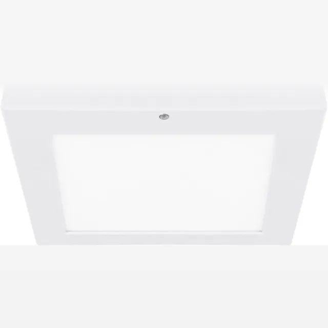 STRÜHM OLGIERD - LED Plafondlamp met Bewegingssensor + Dag en Nacht Sensor - 18W - 2310 Lumen - Aanpasbare Kleur CCT - 360° Zichthoek - Opbouw/Inbouw - Vierkant - Mat Wit - 225 mm