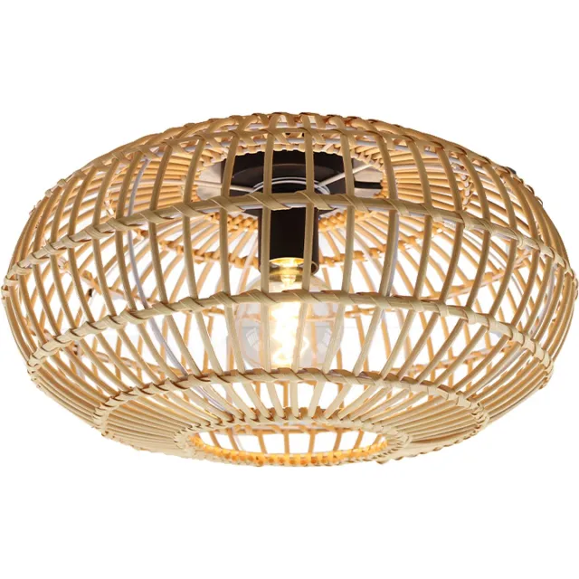 Olucia EMILIO - Plafondlamp - Bruin - Vorm: Rond