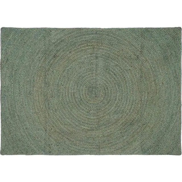 vidaXL Gebied Tapijt Olijfgroen 120 x 170 cm Jute
