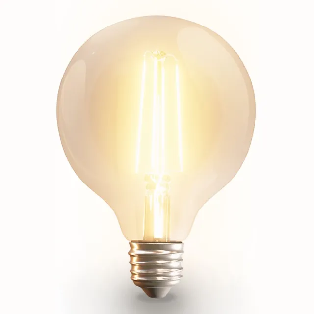 HOFTRONIC SMART Smart E27 LED filament lamp - G95 Bolvormig - WiFi en Bluetooth slimme gloeilamp - 806 lumen - 7 Watt - Warm wit tot koud wit - Slimme LED lampen - te bedienen via alle smart assistenten