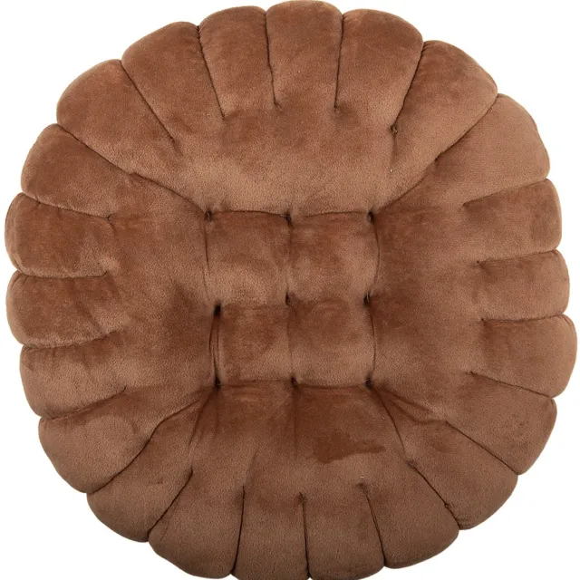 Clayre & Eef Sierkussen Ø 38x5 cm Bruin Polyester