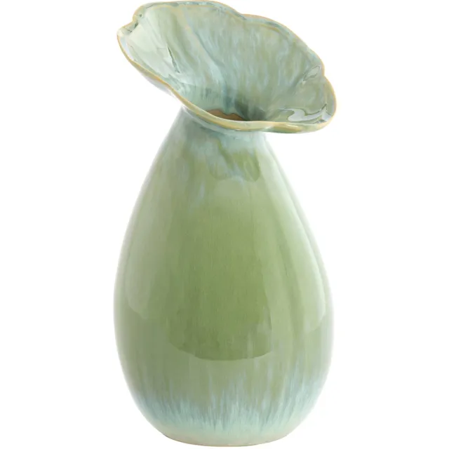Light & Living Vaas Culla (15,5x29 cm) groen+licht blauw