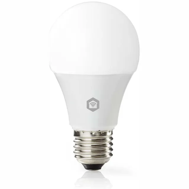 Nedis SmartLife Multicolour Lamp - Wi-Fi - E27 - 806 lm - 9 W - RGB / Warm tot Koel Wit - 2700 - 6500 - Android / IOS - Peer - 1 Stuks