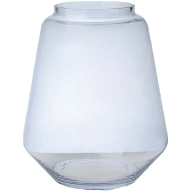 Hakbijl Glass Bloemenvaas Kiffa - transparant - glas - D27 x H32- decoratie - vazen