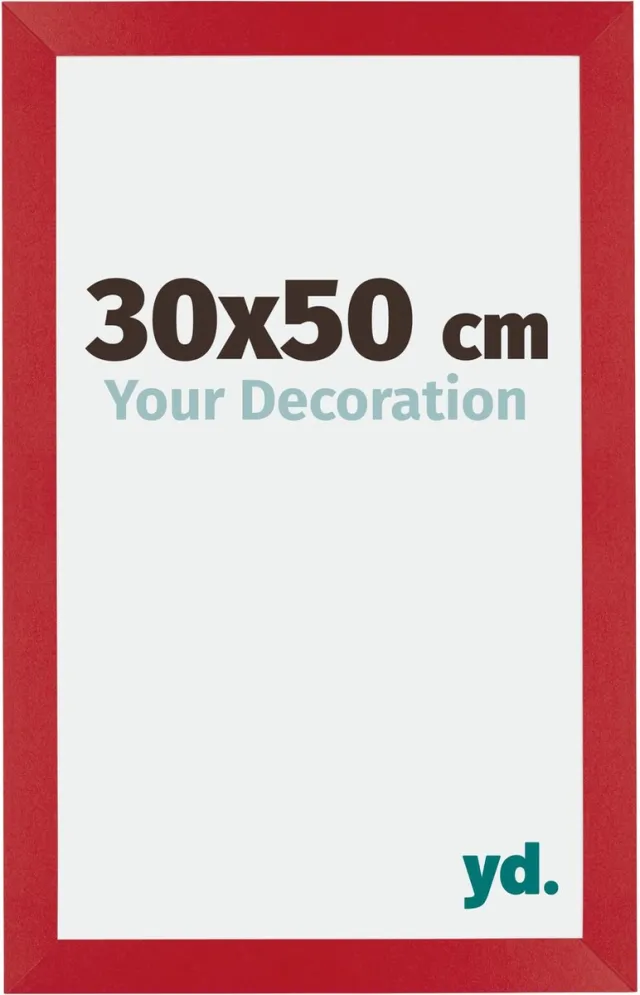 yd. Your Decoration - Fotolijst 30x50 cm - MDF - Rood - Mura