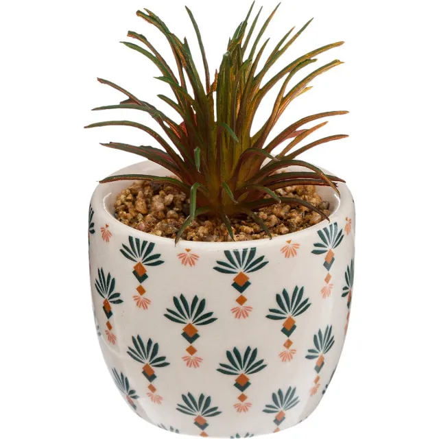 Atmosphera Kunstplant - Plant met pot - 17xH9cm - Multi