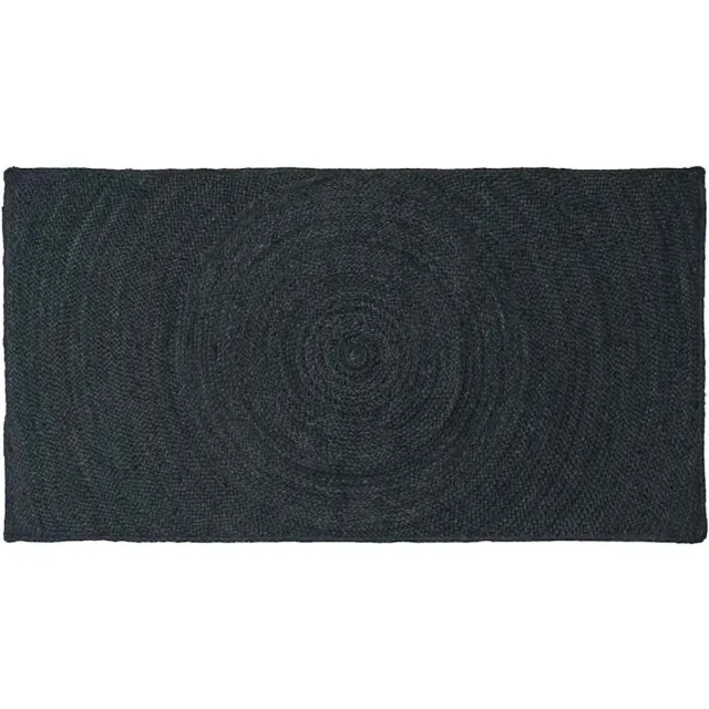 vidaXL Vloerkleden - Donkergrijs - 100 - x - 200 - cm - Jute