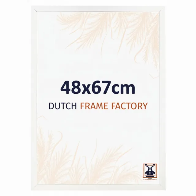 Dutch Frame Factory Fotolijst 48x67 cm - MDF - Wit Hoogglans - Benno