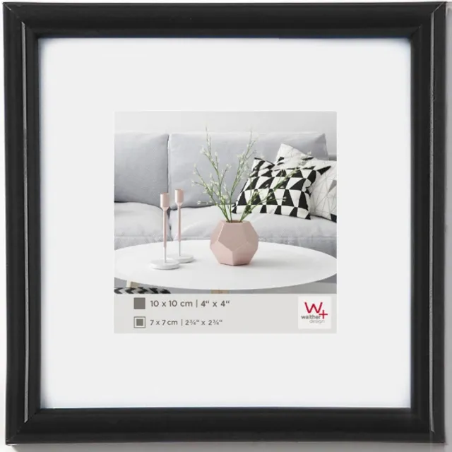 Walther Galeria - Kunststof lijst - Fotoformaat 20x20 cm - Zwart