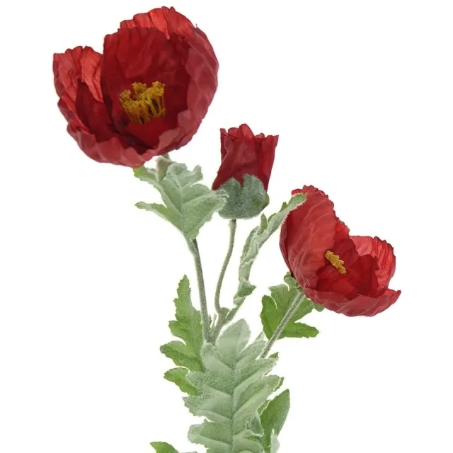 Kaemingk Everlands Reuzenpapaver Rood 2 Bloemen & 1 Knop Ø 12 cm 106 cm
