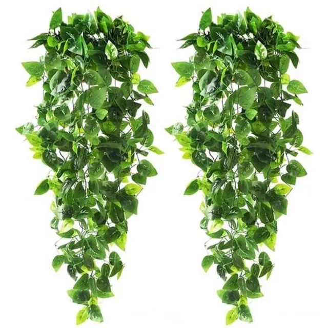 Fedec Kunst Hangplanten - 4 stuks - 110 cm groen