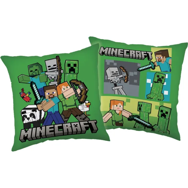 Minecraft Sierkussen - Life - 40 x 40 cm - Polyester Groen