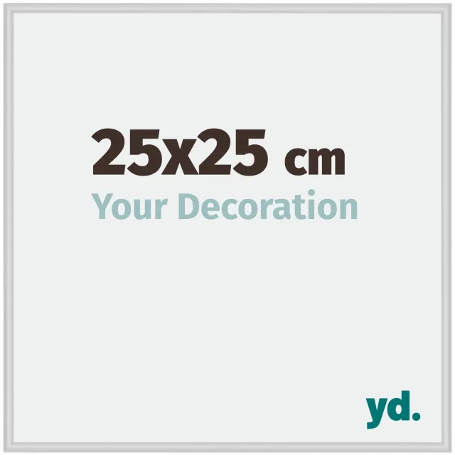 yd. Your Decoration - Fotolijst 25x25 cm - Aluminium - Zilver Mat - Miami