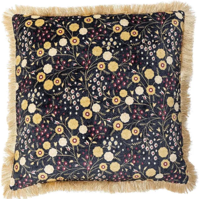 Bloomingville Kussen viscose blauw Eydis 45x45cm [gid://shopify/Metaobject/303390916943]