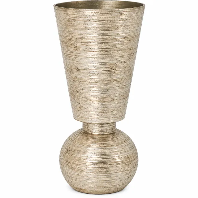 Colmore by Diga vaas-Katoengoud XL-Metaal-25x25x63cm