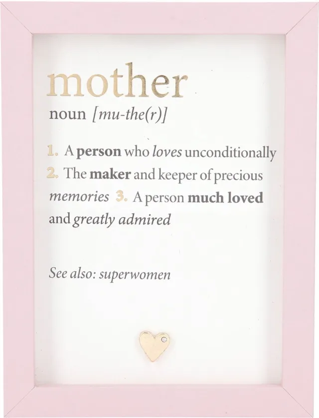 Depesche Fotolijst met Compliment mother (noun) A person who loves? Roze