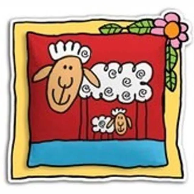 Babette Sgaap Sierkussen - 35x35 cm - Red Rood