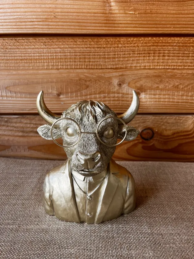 Gifts Amsterdam Beeld, sculptuur Hooglander, goud