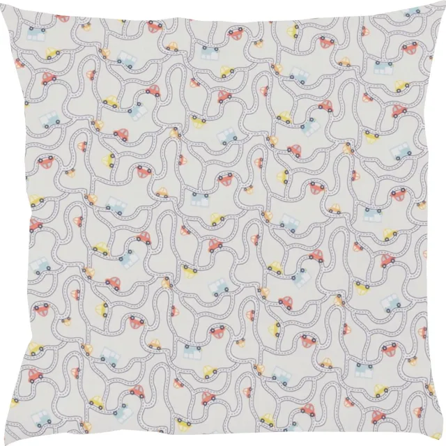 BINK Bedding Sierkussen Traffic Grey 50 x 50 incl vulling grijs
