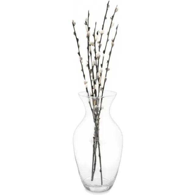 Giftdecor Bloemenvaas klassiek - transparant glas - D18 x H37 cm - boeketvaas - 5 liter