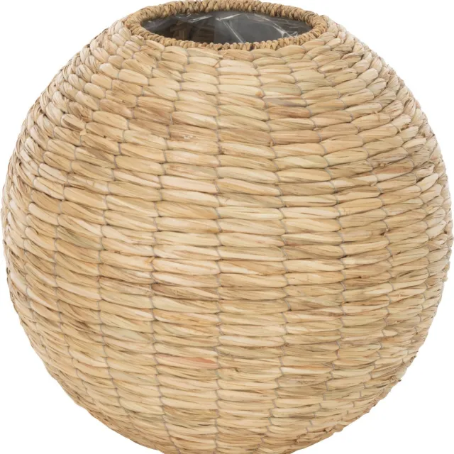 J-Line vaas Yumi Bol - bamboe - naturel - large - Ø 35 cm