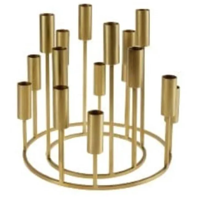 Werner Voss Kaarsenhouder Niva Goud - IJzer - 26,5x27 cm -Werner Voss Divers