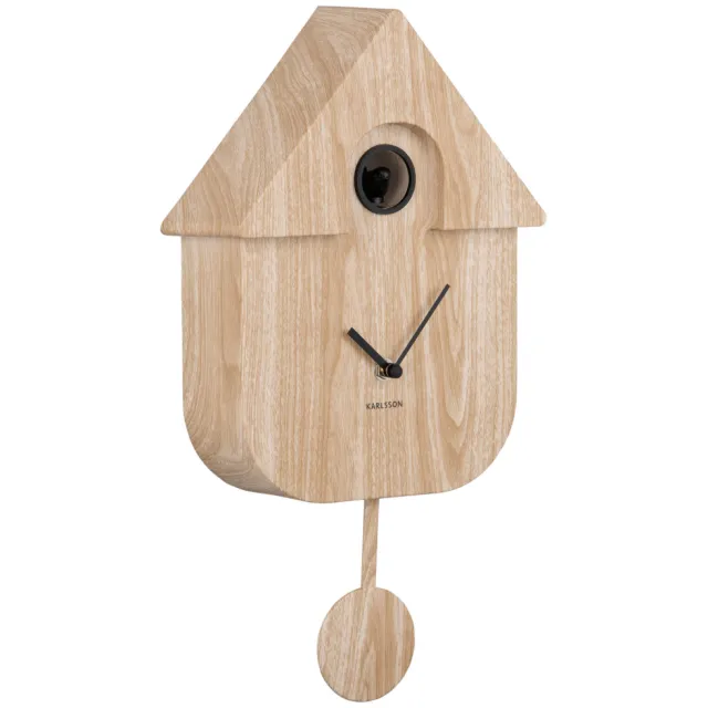 Karlsson Modern Cuckoo wandklok lichtbruin